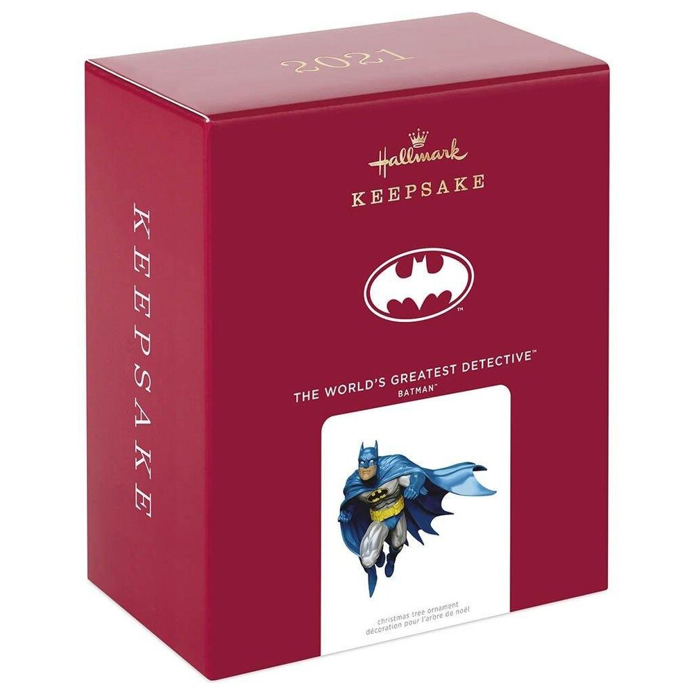 New! Batman Hallmark Keepsake Christmas Ornament 2021 DC Comics Superhero